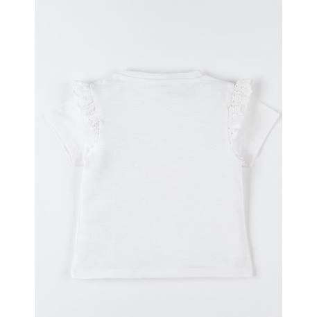 T-shirt manches courtes imprimé petite fille BLANC 2 - vertbaudet enfant 