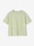 Tee-shirt uni Basics fille manches courtes rose bonbon+turquoise+vert amande 9 - vertbaudet enfant 