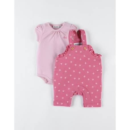 Set salopette + body ROSE 4 - vertbaudet enfant 