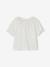 T-shirt col en broderie anglaise bébé écru 1 - vertbaudet enfant 