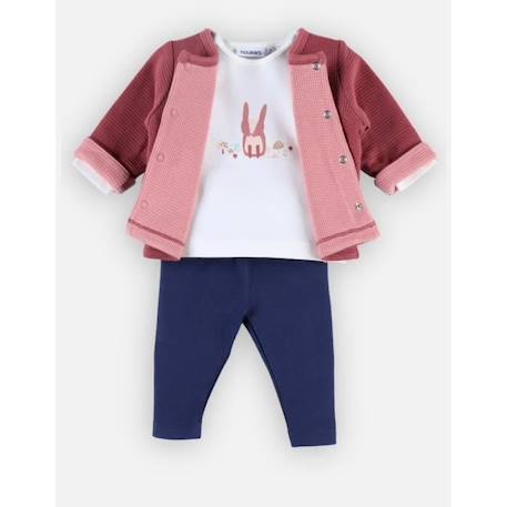 Set cardigan + t-shirt + pantalon BLEU 4 - vertbaudet enfant 