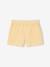 Ensemble blouse à fleurs et short en gaze de coton fille jaune pastel+vanille 3 - vertbaudet enfant 