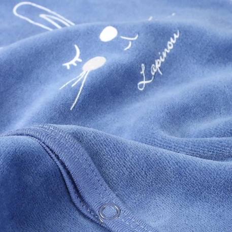 Pyjama bébé - TROIS KILOS SEPT - Velours - Bleu - Garçon BLEU 3 - vertbaudet enfant 