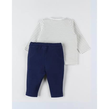 Set t-shirt rayé + pantalon denim BLEU 4 - vertbaudet enfant 