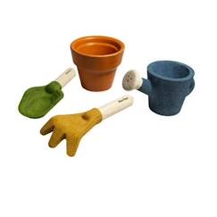 -Set de jardinage - PLAN TOYS - Mixte - Marron - Enfant - 3 ans