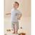 Set t-shirt + short en coton GRIS 1 - vertbaudet enfant 