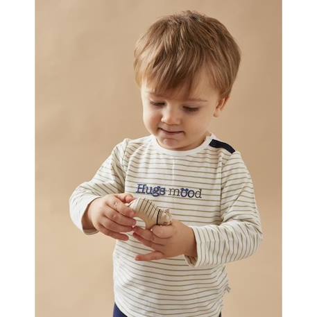 Set t-shirt rayé + pantalon denim BLEU 2 - vertbaudet enfant 