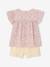 Ensemble blouse à fleurs et short en gaze de coton fille jaune pastel+vanille 7 - vertbaudet enfant 