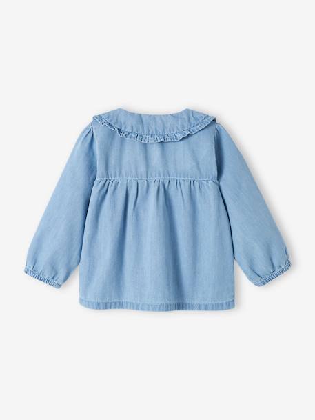 Blouse en denim léger bébé personnalisable denim bleached 2 - vertbaudet enfant 