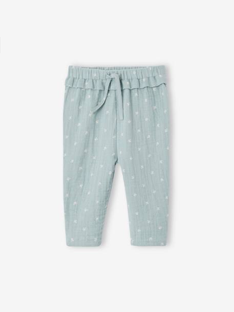 Bébé-Pantalon en gaze de coton bébé