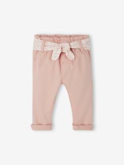 -Pantalon paperbag bébé avec ceinture