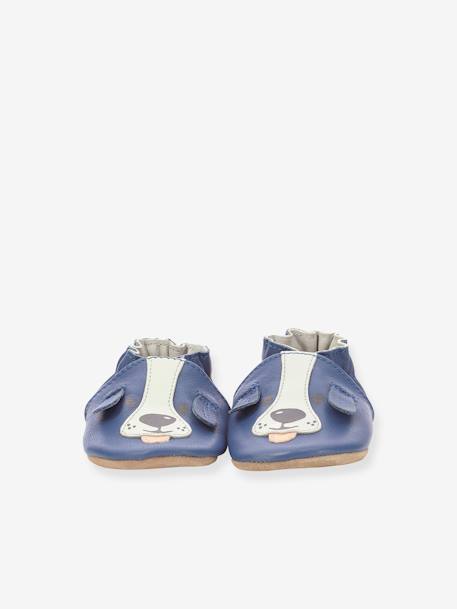 Chaussons cuir souple bébé Sweety dog ROBEEZ© bleu+rose 5 - vertbaudet enfant 