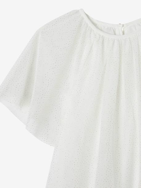 Robe cérémonie en tulle à paillettes fille manches papillon écru 5 - vertbaudet enfant 