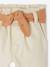 Pantalon paperbag bébé avec ceinture écru+lichen+rose pâle 3 - vertbaudet enfant 