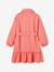 Robe chemise à volants fille corail 3 - vertbaudet enfant 