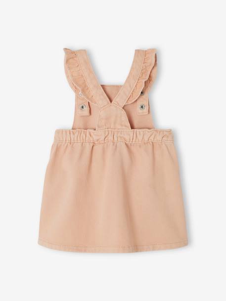 Robe salopette bébé bretelles volantées rose 2 - vertbaudet enfant 