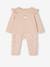 Ensemble bébé sweat et pantalon écru+gris chiné+rose nude 15 - vertbaudet enfant 