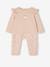 Ensemble bébé sweat et pantalon écru+rose nude 9 - vertbaudet enfant 