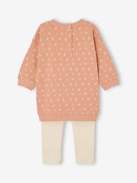 Ensemble robe + legging bébé personnalisable rose+vert d'eau 4 - vertbaudet enfant 