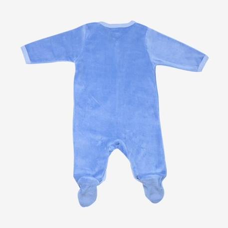 Pyjama naissance - TROIS KILOS SEPT - Tout doux en velours - Bleu - Bébé - Garçon BLEU 2 - vertbaudet enfant 