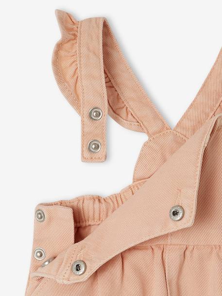 Robe salopette bébé bretelles volantées rose 3 - vertbaudet enfant 