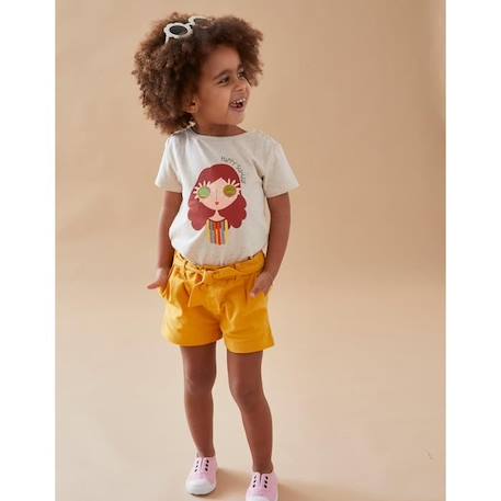 Fille-T-shirt manches courtes imprimé petite fille