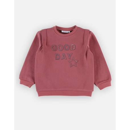 Sweat 'Good day' ROSE 3 - vertbaudet enfant 