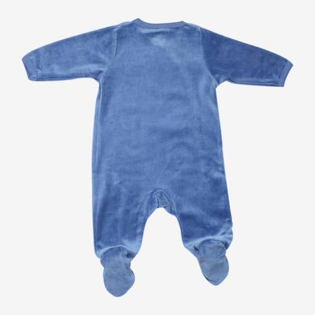 Pyjama bébé - TROIS KILOS SEPT - Velours - Bleu - Garçon BLEU 2 - vertbaudet enfant 