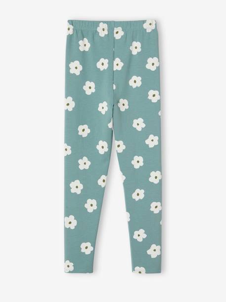 Legging imprimé fille beige+écru+vert+vert émeraude 11 - vertbaudet enfant 