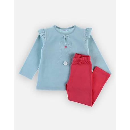 Pyjama 2 pièces en velours et jersey  - vertbaudet enfant