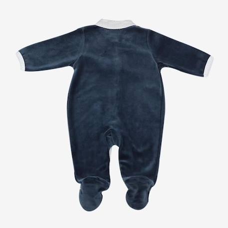 Pyjama bébé - TROIS KILOS SEPT - Sophie la girafe - Velours - Bleu BLEU 3 - vertbaudet enfant 