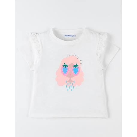 Fille-T-shirt manches courtes imprimé petite fille