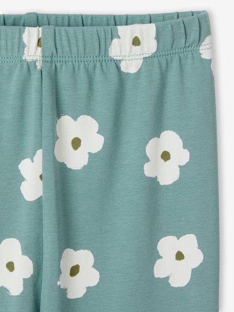 Legging imprimé fille beige+bleu imprimé+rose poudré+vert émeraude 12 - vertbaudet enfant 