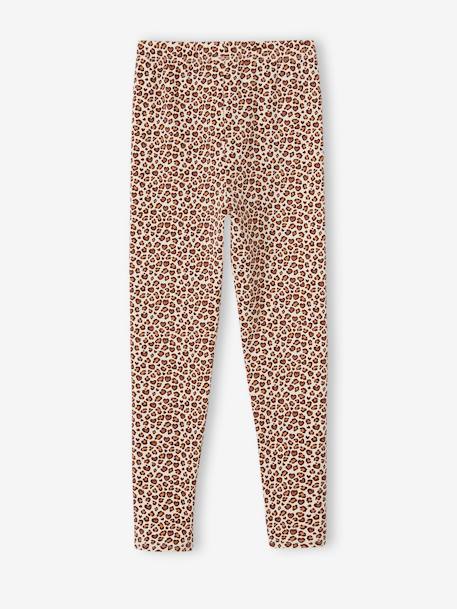 Legging imprimé fille beige+écru+vert+vert émeraude 2 - vertbaudet enfant 