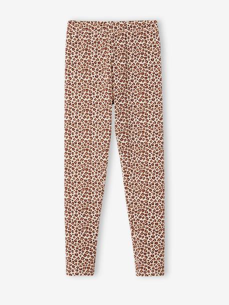 Legging imprimé fille beige+écru+vert+vert émeraude 1 - vertbaudet enfant 