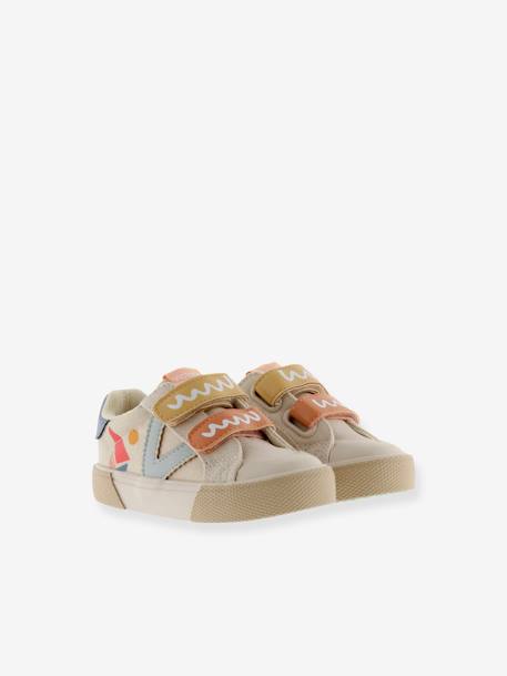 Baskets enfant Tribu Tiras Print Multicolor 1065181 VICTORIA® beige+bleu jean 2 - vertbaudet enfant 