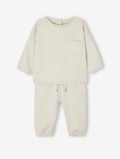 Ensemble en molleton bébé sweat et sarouel  - vertbaudet enfant