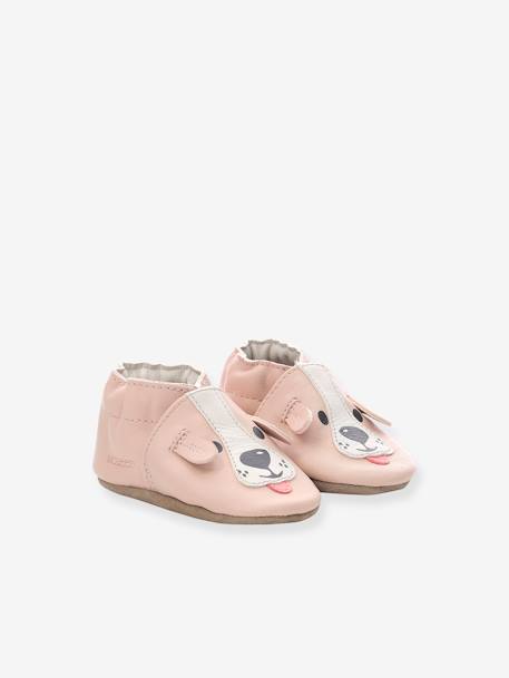 Chaussons cuir souple bébé Sweety dog ROBEEZ© bleu+rose 6 - vertbaudet enfant 