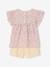 Ensemble blouse à fleurs et short en gaze de coton fille jaune pastel+vanille 10 - vertbaudet enfant 