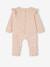 Ensemble bébé sweat et pantalon argile+écru+rose nude 19 - vertbaudet enfant 