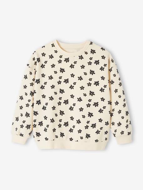 Ensemble sweat + legging fille écru+rose 2 - vertbaudet enfant 