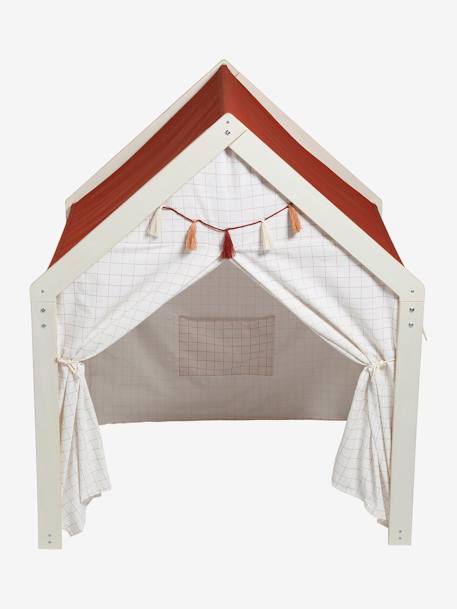 Tente maison en tissu et bois FSC® écru 6 - vertbaudet enfant 