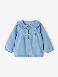 -Blouse en denim léger bébé personnalisable