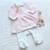 Pyjama Sophie la Girafe® - Trois Kilos Sept - Robe en velours rose - Bébé fille ROSE+ROSE 3 - vertbaudet enfant 
