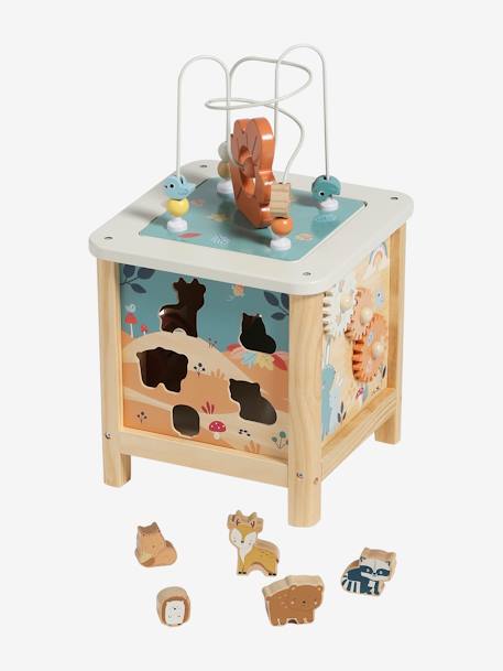 Grand cube d'activités en bois FSC® Beige LOVELY FARM+Les amis de la forêt+rose+Tanzanie 17 - vertbaudet enfant 