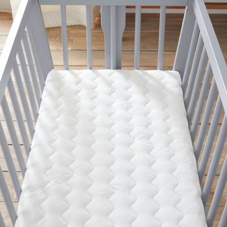 Matelas de Berceau Bamboo - Babysom - 90x40 cm - Viscose Douce et Fraîche - Épaisseur 5 cm - Oeko-Tex® BLANC 3 - vertbaudet enfant 