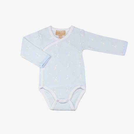 Body Bleu croisé - 1M - Sophie la Girafe® - TROIS KILOS SEPT BLEU 1 - vertbaudet enfant 