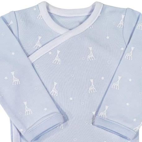 Body Bleu croisé - 1M - Sophie la Girafe® - TROIS KILOS SEPT BLEU 2 - vertbaudet enfant 