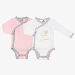 Bébé-Body-Lot de 2 bodies J'aime papa et maman - TROIS KILOS SEPT