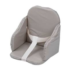 Coussin De Chaise Haute Bébé - TINEO - Évolutive - PVC - Sangles De Sécurité - Facile à Laver - 27x26x33cm Gris  - vertbaudet enfant